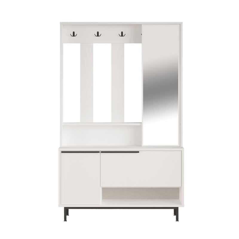 Антре Zerbie меламин бяло-черно 112x35.5x178см