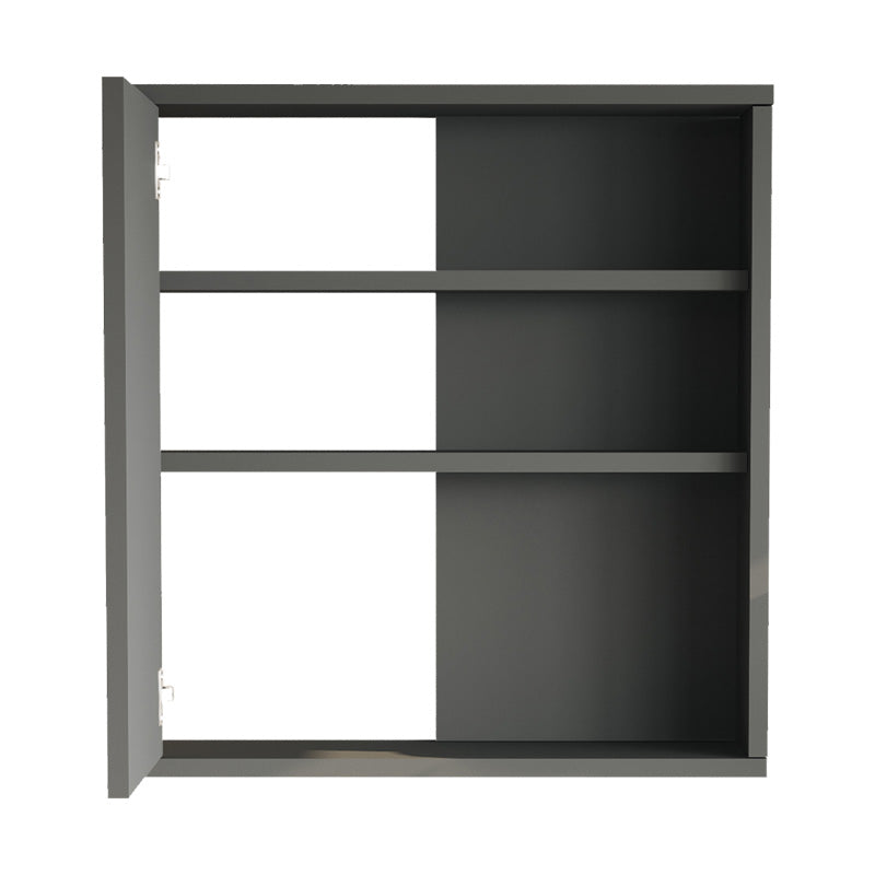 Шкаф за баня Bagno с огледало в цвят антрацит 60x14.5x63.6cm