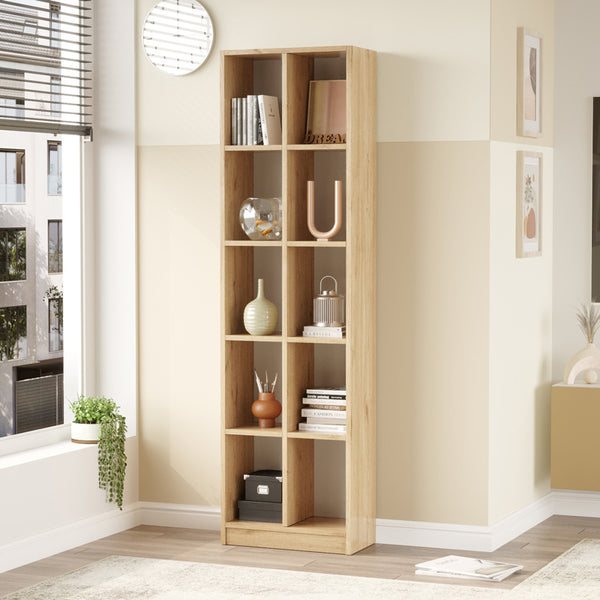 Библиотека Oteca  естествен цвят 51,1x25,4x180см