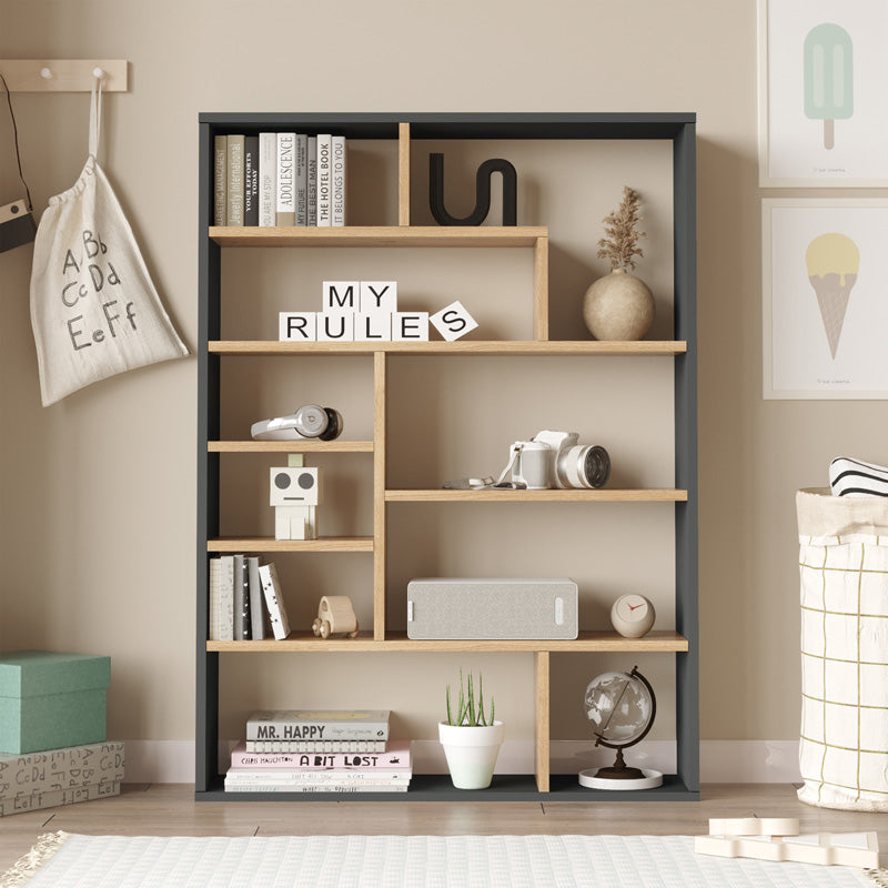 Етажерка Decora в естествен антрацитен нюанс 90x22x123.6cm
