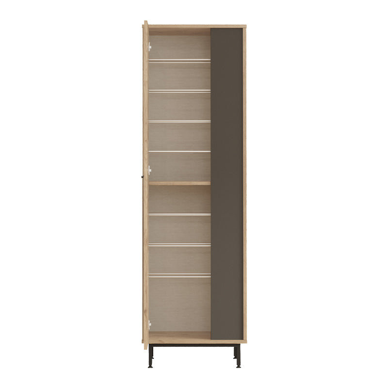Шкаф за обувки SCARPIERA 9-местен в цвят естествен-антрацит 57.2x35.5x185.60cm