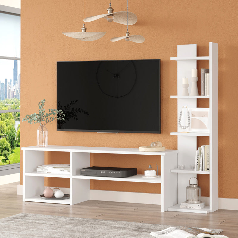 ТВ Шкаф  PERLA в бяло 120х29,5х41,8см