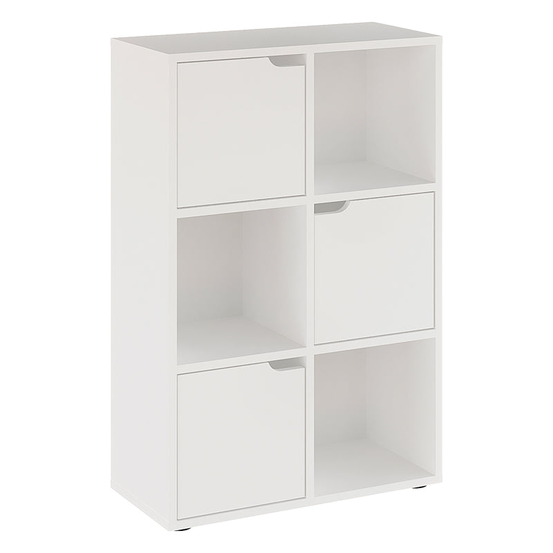 Етажерка BOOKEL в бял цвят 59.5x27.5x89см