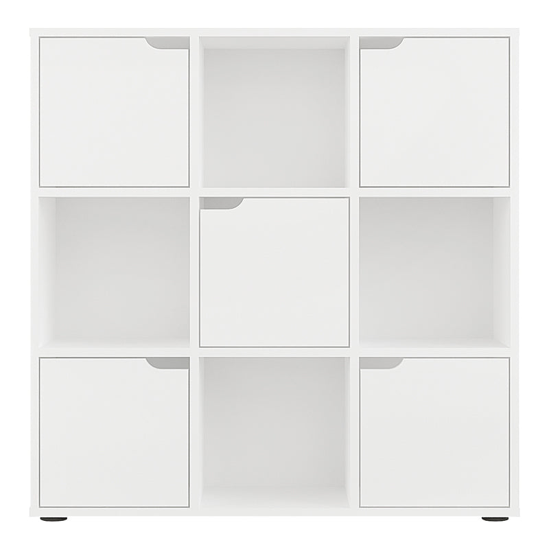 Етажерка BOOKEL в бял цвят 88.5x27.5x89.3cm