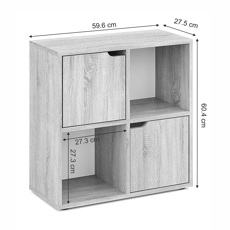 Етажерка BOOKEL в бял цвят 59.6x27.5x60.4см