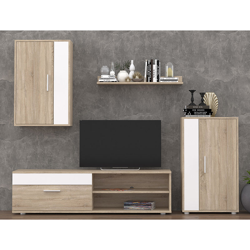 Телевизор Zafira sonoma-бял 190x35x190см