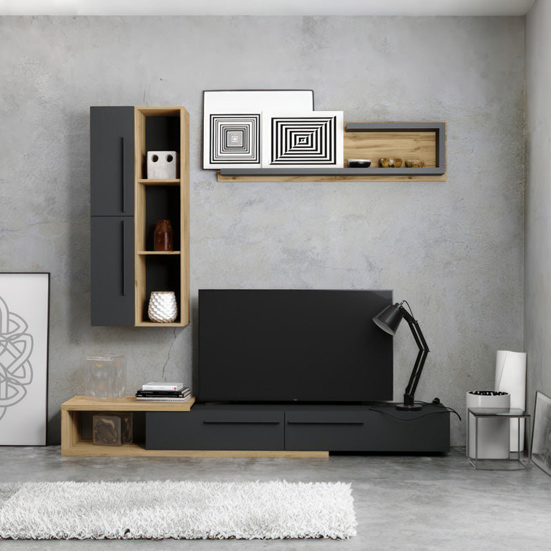 Холна гарнитура Calvados в цвят дъб-антрацит