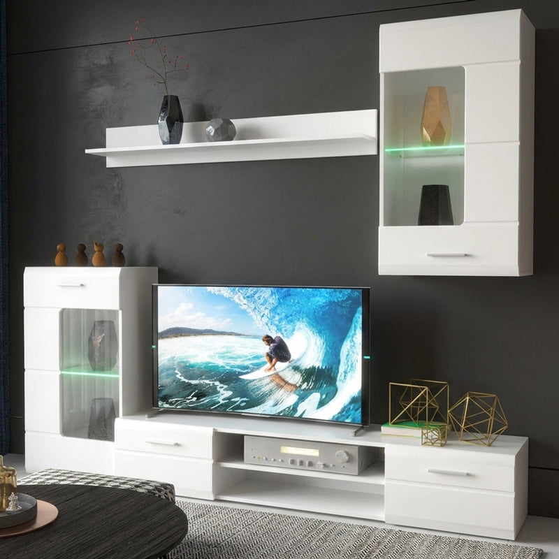 Комплект хол Saleto бял 230.2x39.6x202.4см