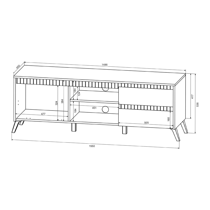 Комплект за хол belka крем с цвят дъб 210x45x152.6см