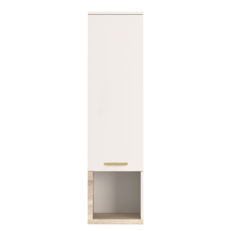 Комплект за хол norda крем с цвят дъб 187x40x58.4см