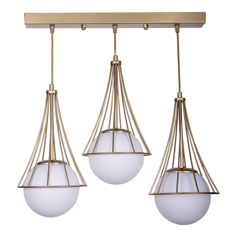 Таванна лампа  Udren бял-златист цвят  50x20x78см