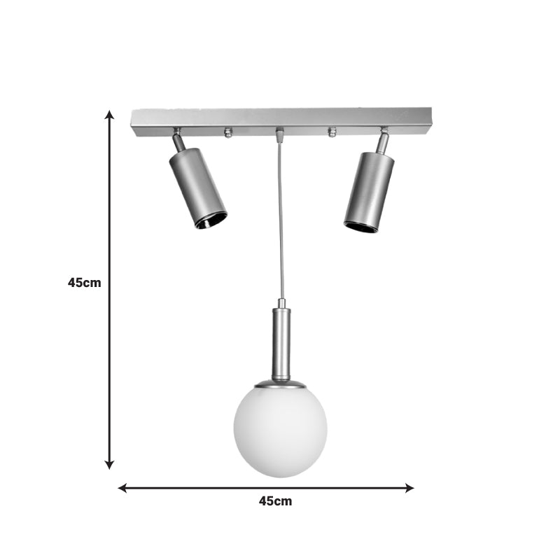 Плафон Barten E27 черен метал 45x30x45см
