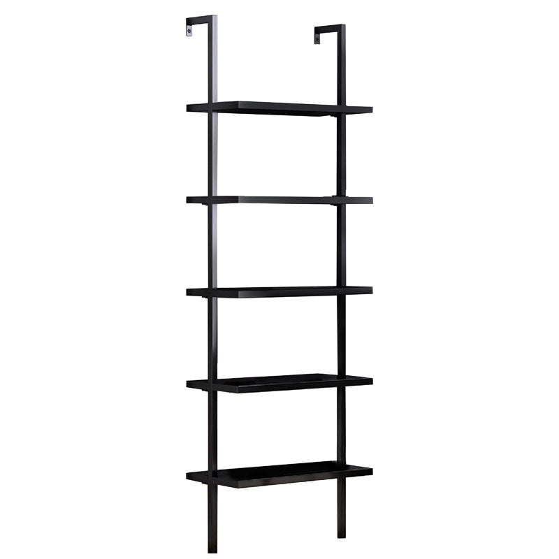 Стенен рафт Harris черен цвят  60x22x200см