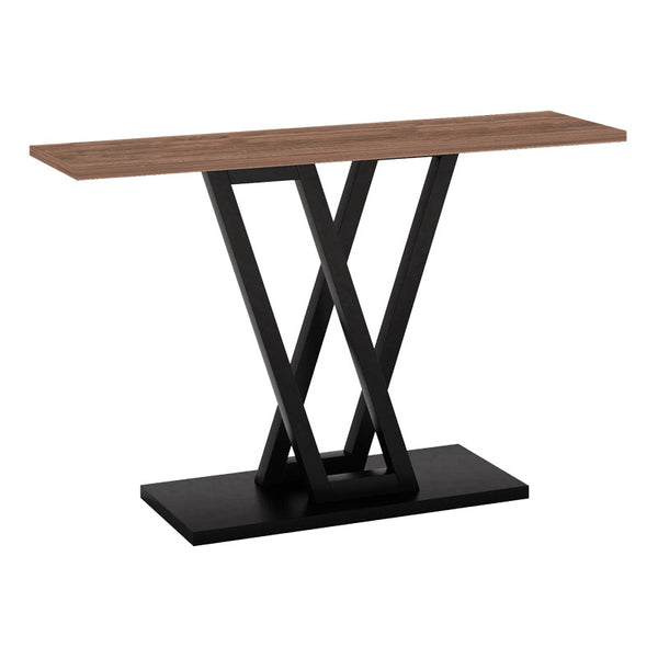 Конзола Wirmo орех meamine-черен метален крак 110x30x80cm