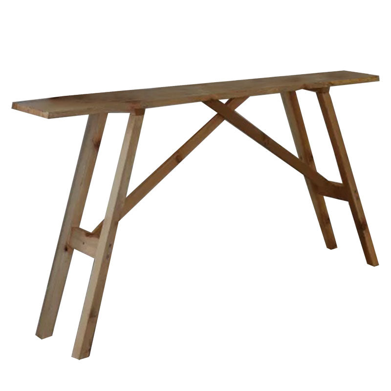 Конзола Roosevelt масив борово дърво 35mm орех 119x29x80cm