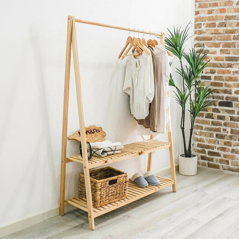 Мебел за антре Belgia естествено дърво 96x20x148см