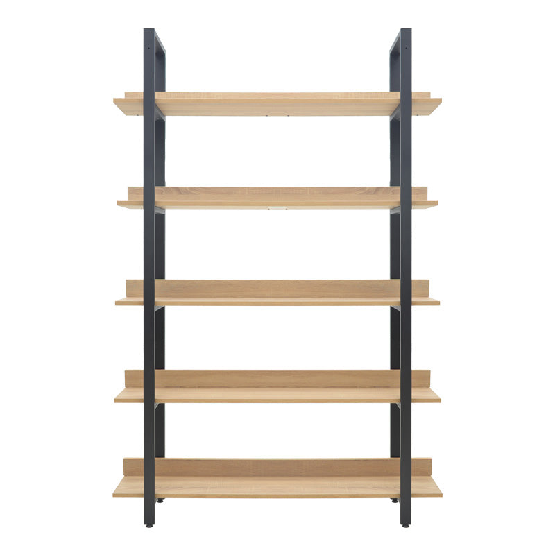 Библиотека Almond дъб-черен цвят 120x29x185см