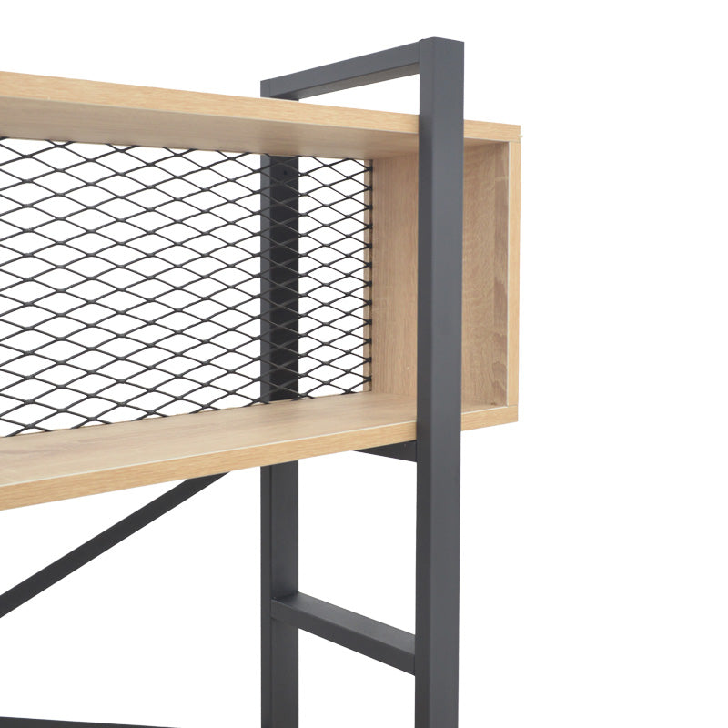 Библиотека Fifer в дъбово-черен нюанс 120x28x185см