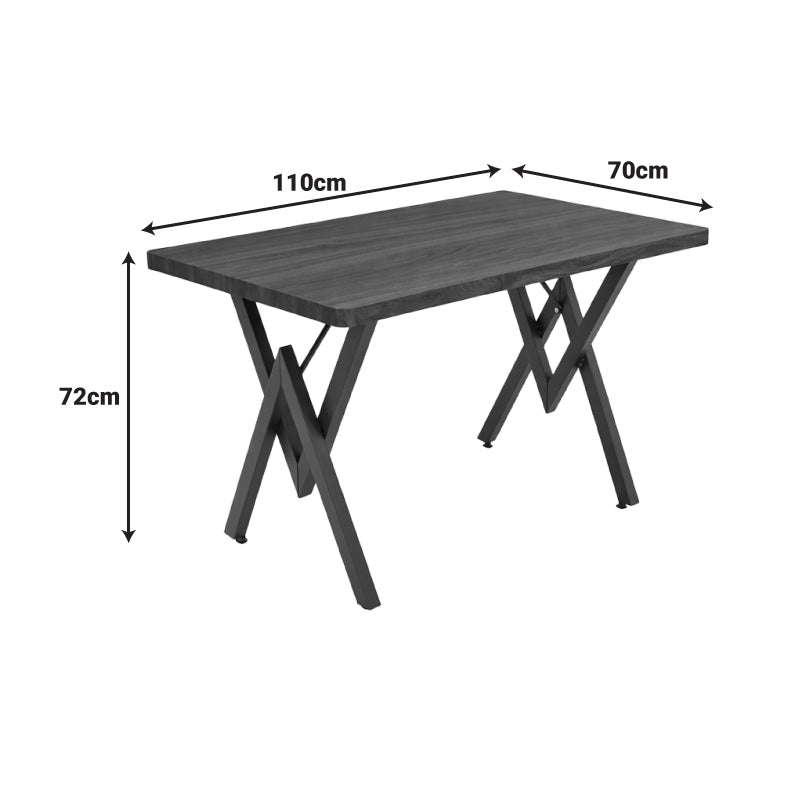 Маса vertex черен мрамор и метал 110x70x72см
