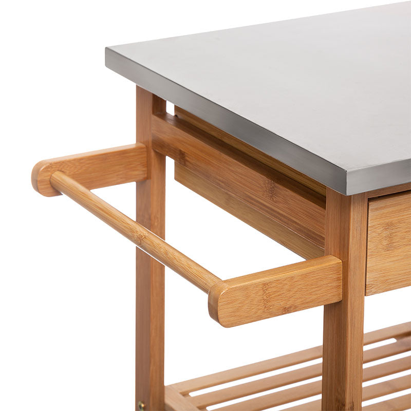 7-степенна количка Esla бамбук естествено-бял 73,5x37x86см