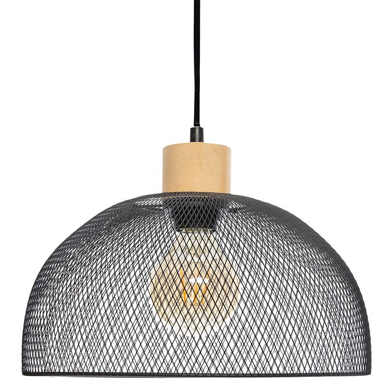 Таванна лампа  Sam Ε27 black D30x22,5см