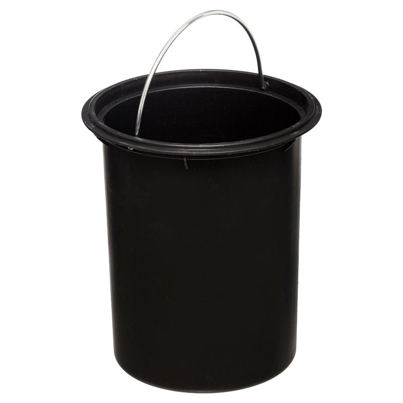 Кош за отпадъци 3l  металик бял-натурален Φ17x24см