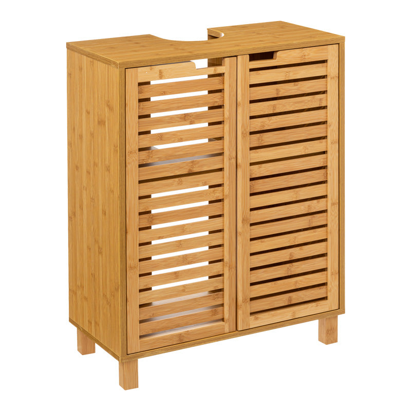 Поставка за баня за мивка Sicela в естествен цвят 60x28x80см