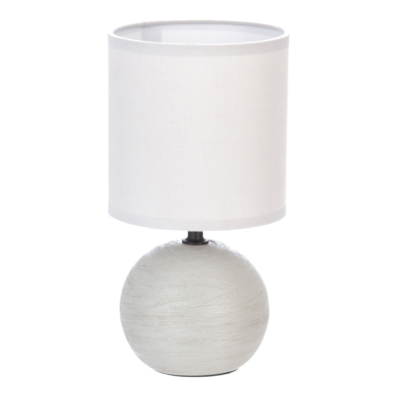 Настолна лампа PWL-1210 E14 60W керамично сиво D13x25cm