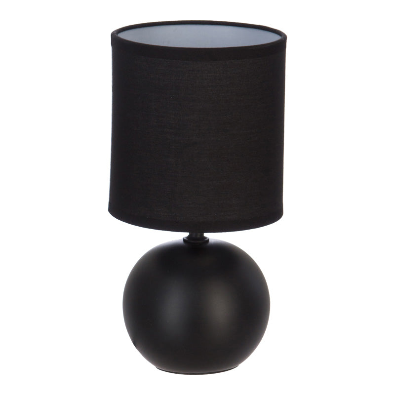 Настолна лампа PWL-1210 E14 60W керамика черна D13x25cm