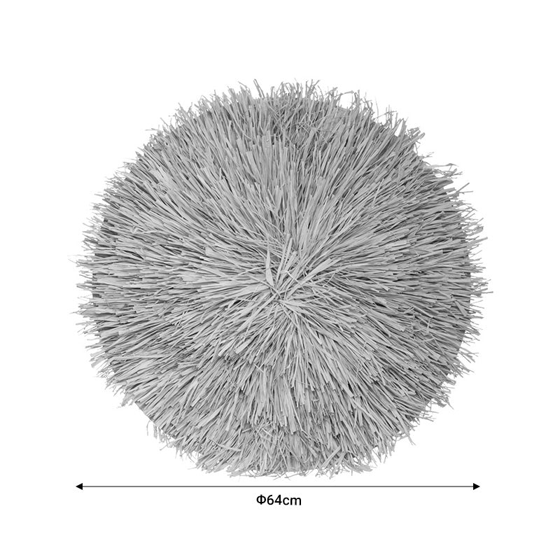 Декор за стена Alaina естествен цвят мдф-морска трева D64x4см