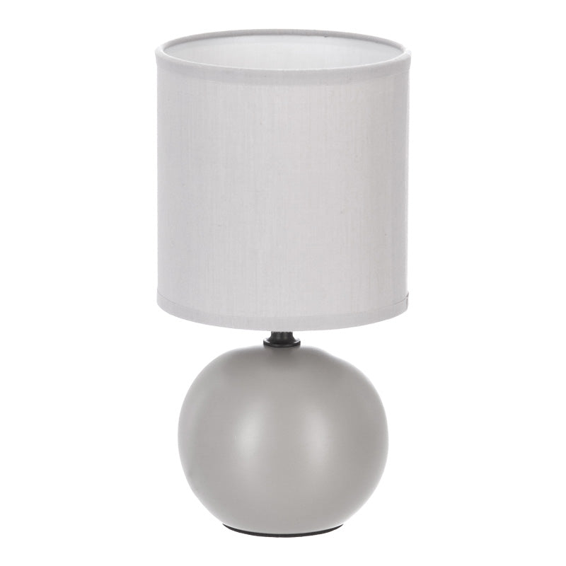 Настолна лампа PWL-1210 E14 керамика в сив цвят D13x25cm