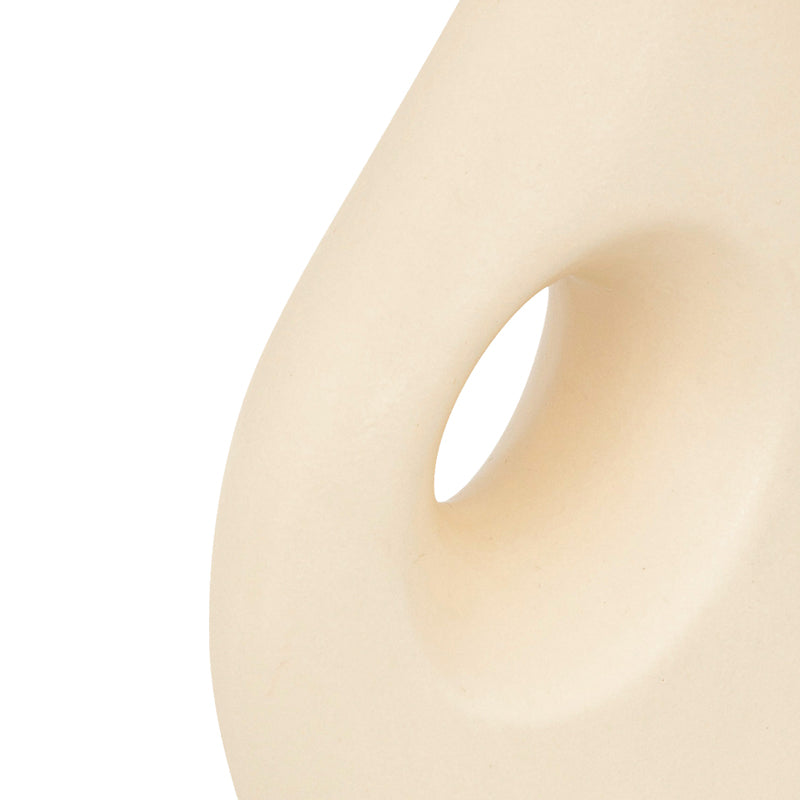 Ваза Theremy керамична в бежов цвят 19.2x8x30см