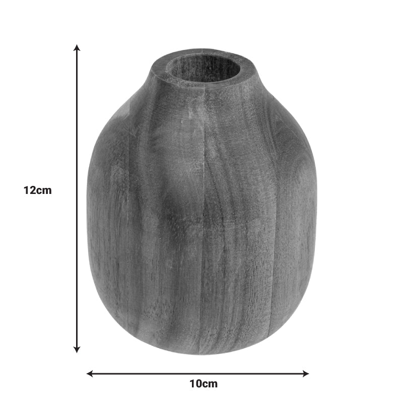Βάζο strezio ξύλο ακακίας σε φυσική-carusί аπόχρωση φ10x12ec