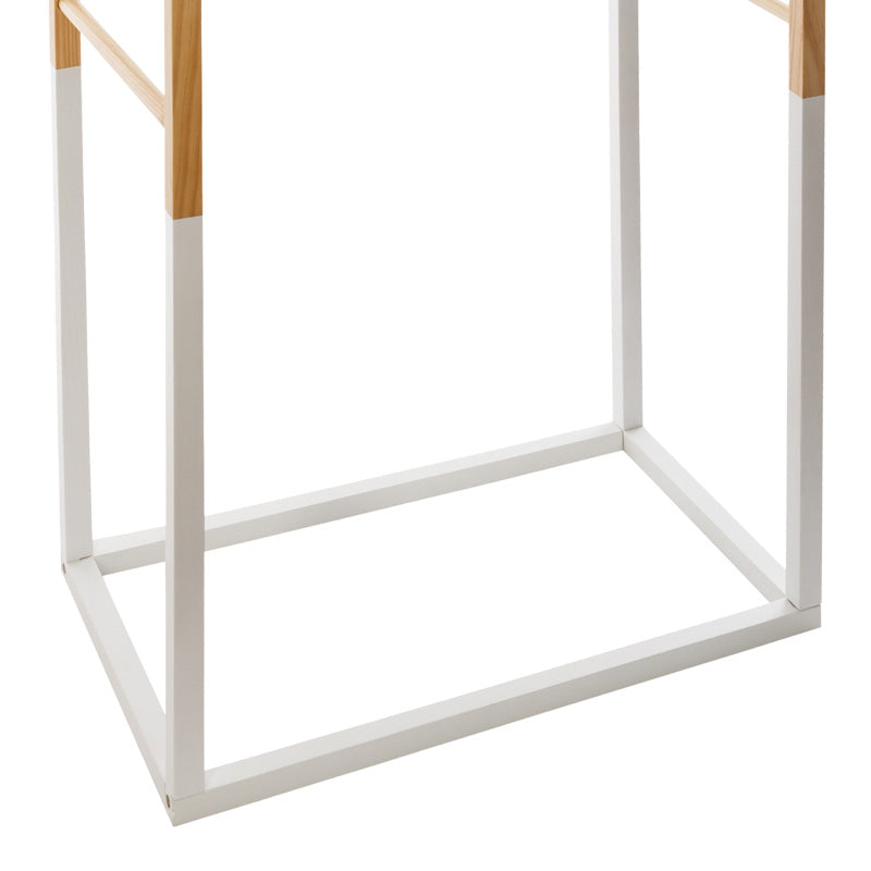 Детска закачалка Holen борово дърво в естествен и бял цвят 60x37x100см