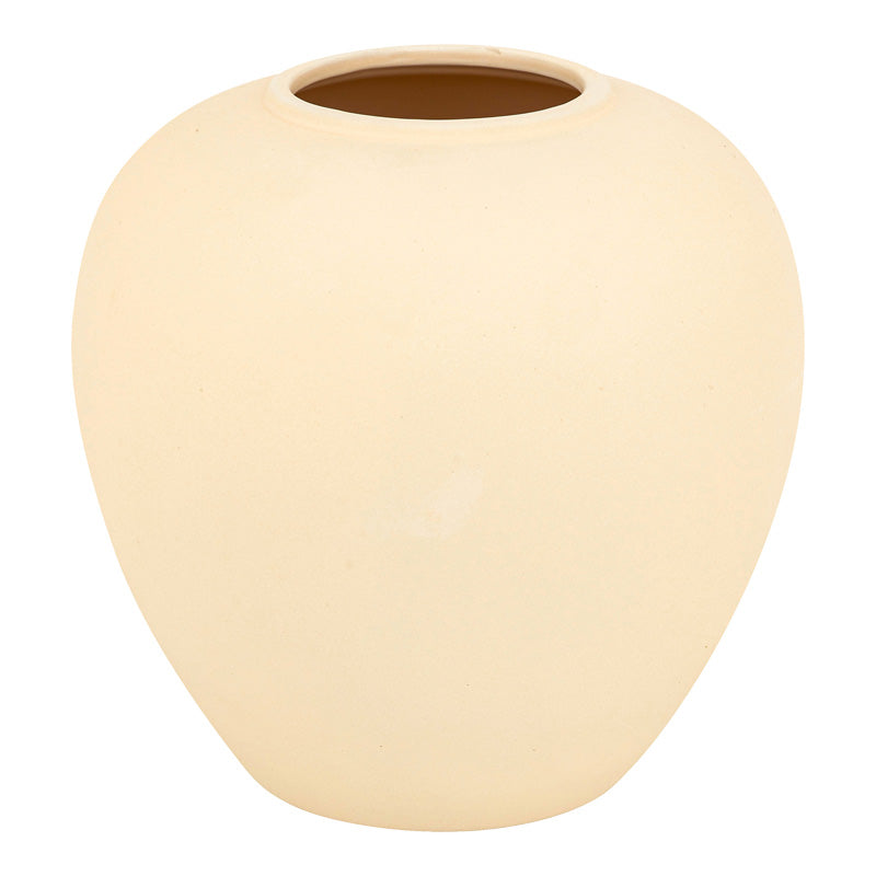 Βάζο vegen керамичен σε εκρού aπόχρωση φ22x24ec