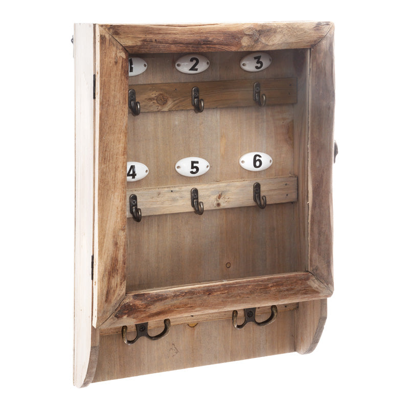 Стенна кутия за ключове Кeledy- ела в естествен цвят 26.4x8x38см