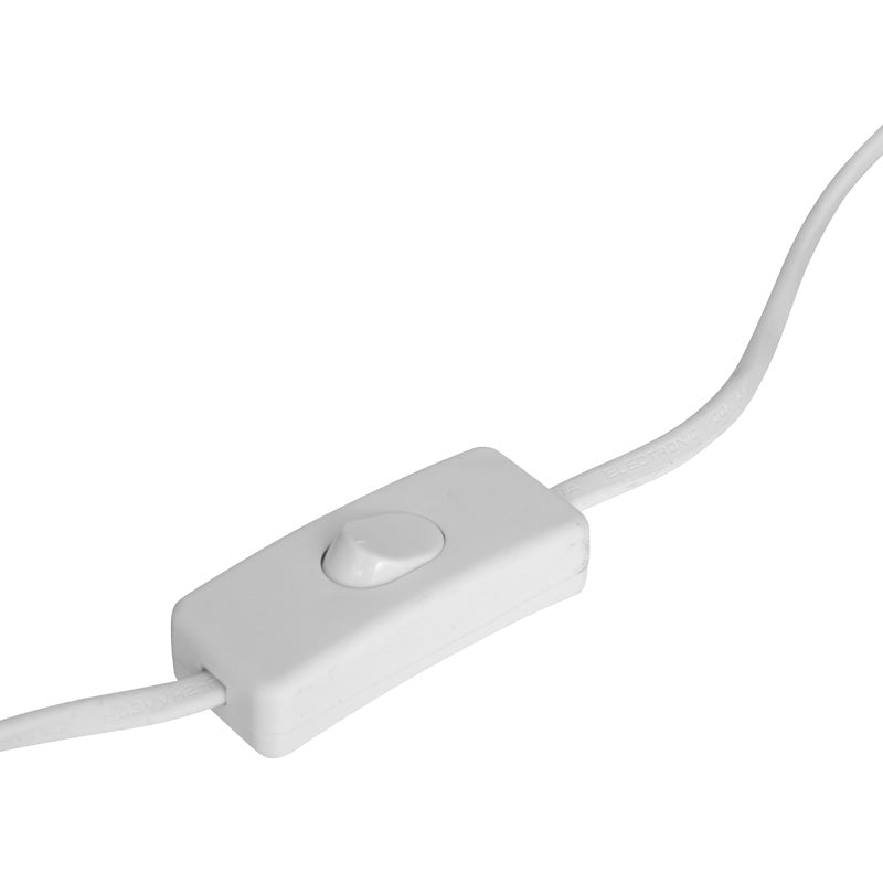 Настолна лампа jela в бял цвят d14x22см