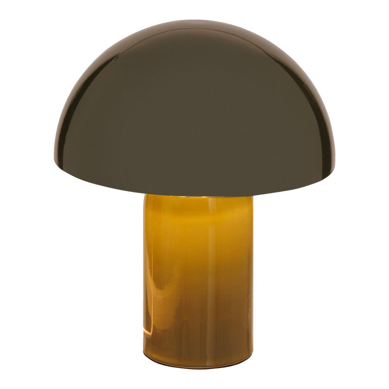 Настолна лампа mushi метал в цвят каки d20x24,5см