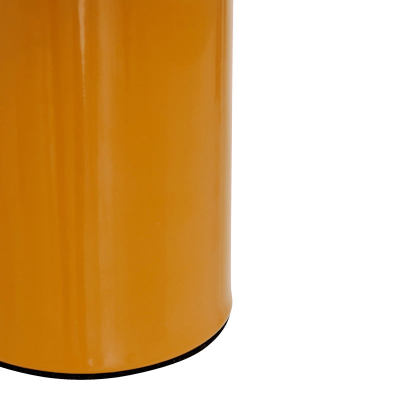 Настолна лампа Mushi метал в жълт цвят d20x24,5см