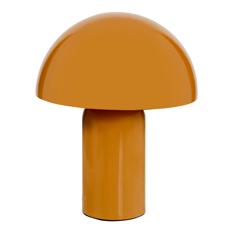 Настолна лампа Mushi метал в жълт цвят d20x24,5см