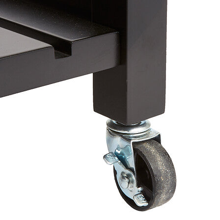 Количка-рафт Claude мдф черен - естествен 58x48x87.5см