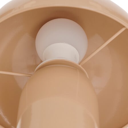 Table lamp mushi metal in beige color d20x24,5cm