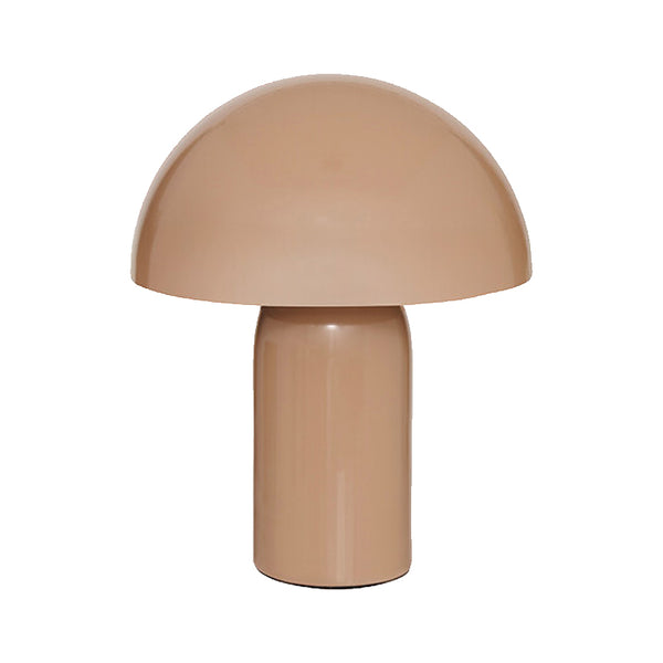 Table lamp mushi metal in beige color d20x24,5cm
