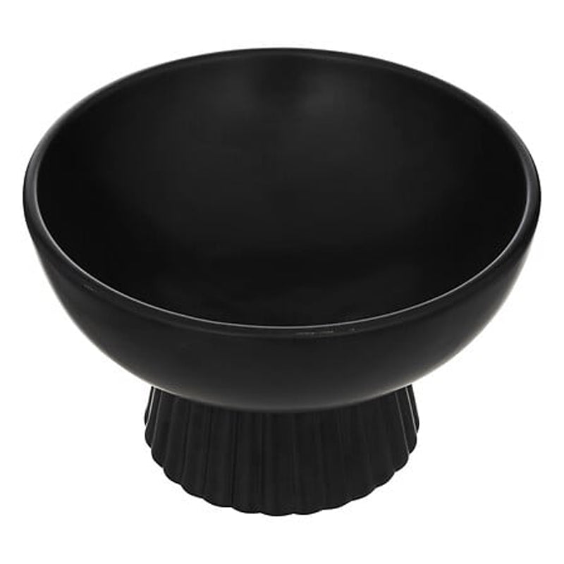 Декоративна купа LORVION керамична черна d22x14см