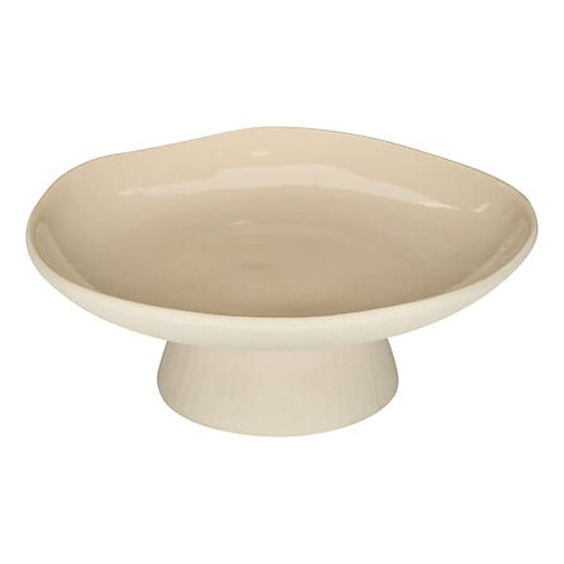 Декоративна купа OREZAN керамика бежова d28x10см