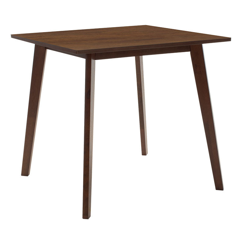 Трапезен комплект BENSON-TOTO 5бр. 80x80x75см в цвят орех - бежов плат