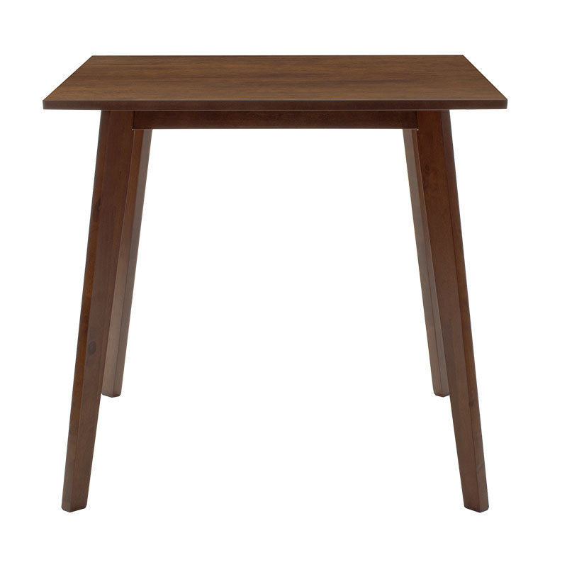 Трапезен комплект BENSON-TOTO 5бр. 80x80x75см в цвят орех - бежов плат