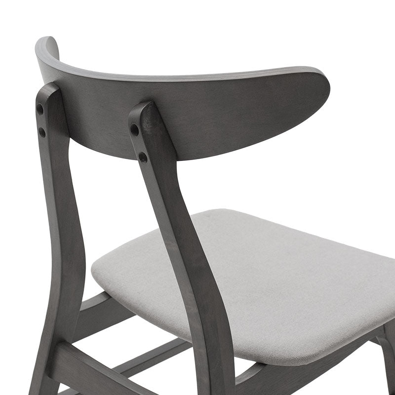 Трапезен комплект Benson - Orlean 5бр. 80x80x75cm в рустик сиво - сив плат