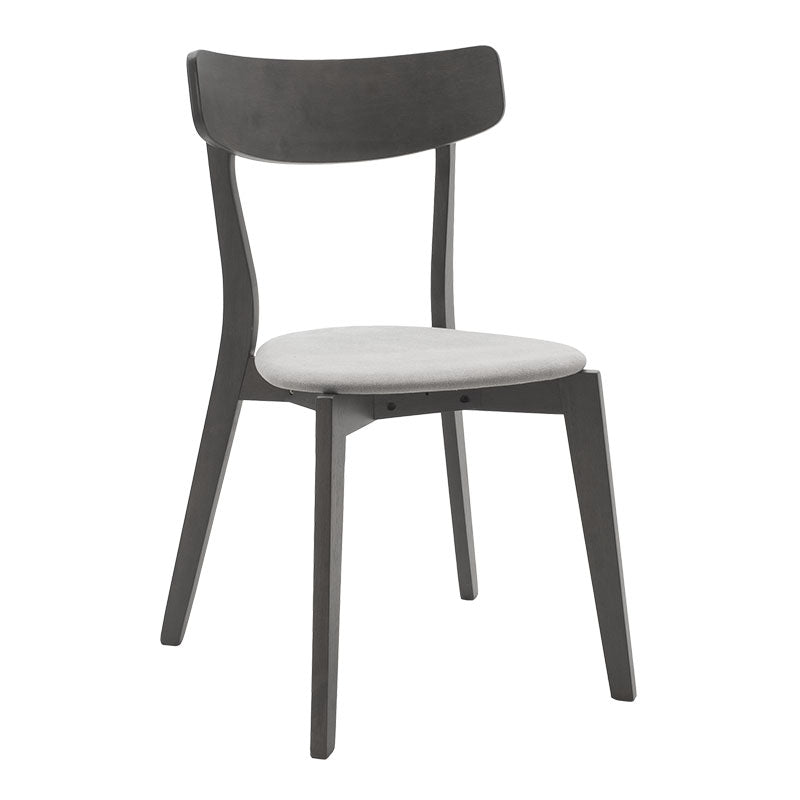 Трапезен комплект Benson - toto 5бр. 80x80x75см в рустик сиво - сив плат