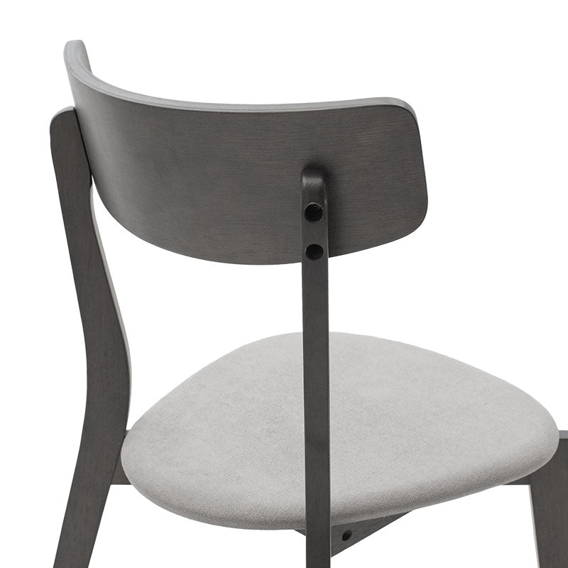 Трапезен комплект Benson - Toto 5бр. 120x75x75см в рустик сиво - сив плат